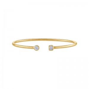 14K Yellow Gold Open Bangle