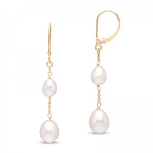 14K Yellow Gold Drop Earrings