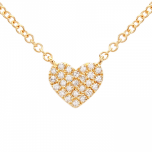 14k Diamond Heart Necklace