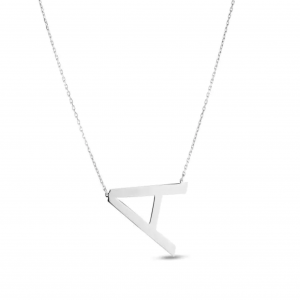 Sterling Silver Initial 'A' Necklace