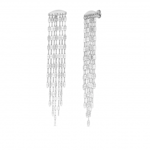 Sterling Silver Mariner Chain Drop Stud Earring