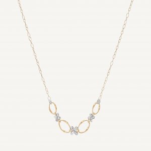 18k Diamond Floral Necklace