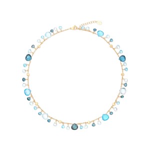 18k Blue Topaz Paradise Neckalce