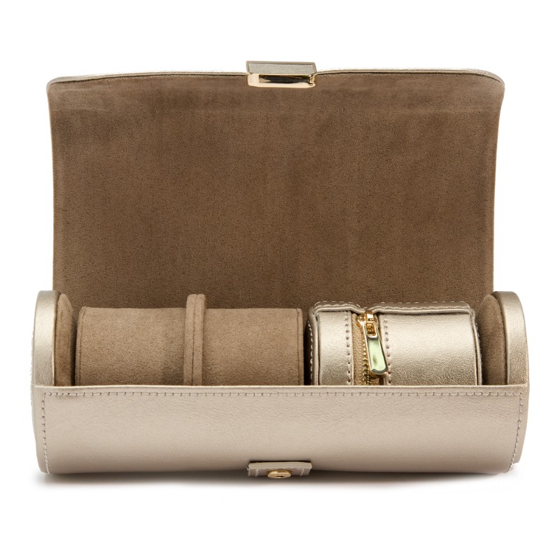 Palermo Double Watch Roll with Jewelry Pouch