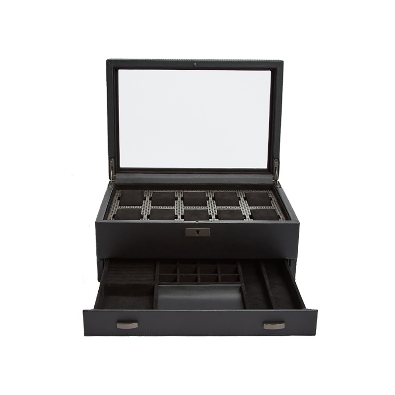 Axis 10 Piece Watch Box with Drawer