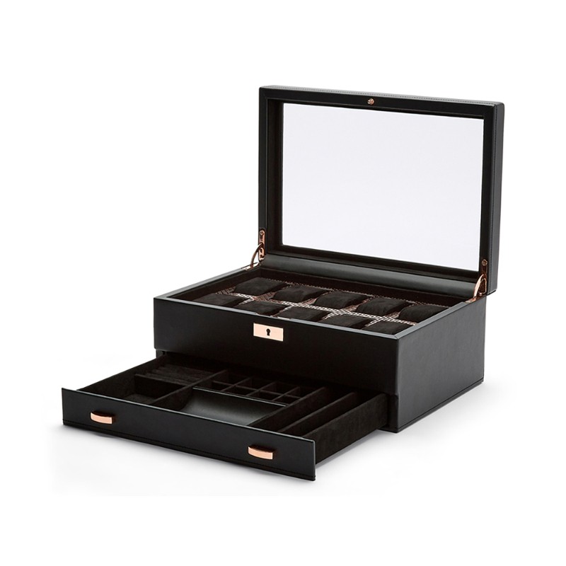 Axis 10 Piece Watch Box with Drawer