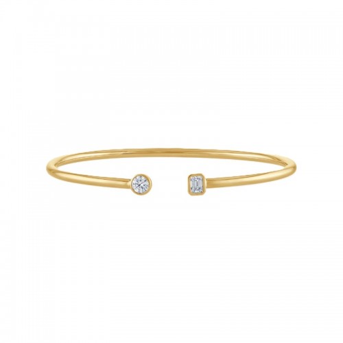 14K Yellow Gold Open Bangle