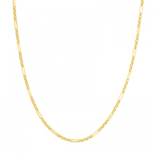 14k Rolo Figaro Necklace