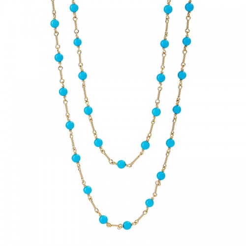 Syna 18K Yellow Gold Mongul Hardwired Necklace By Syna