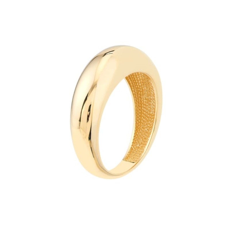 14k Wide Domed Band Ring