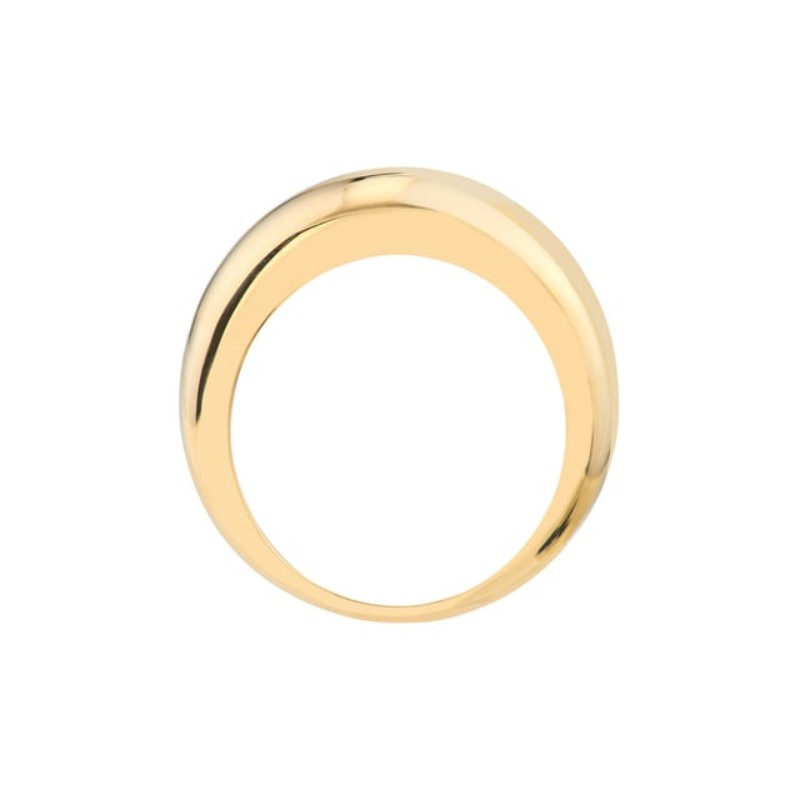 14k Wide Domed Band Ring