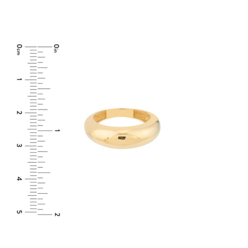 14k Wide Domed Band Ring