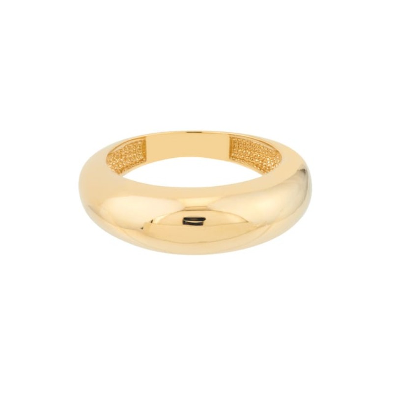 14k Wide Domed Band Ring