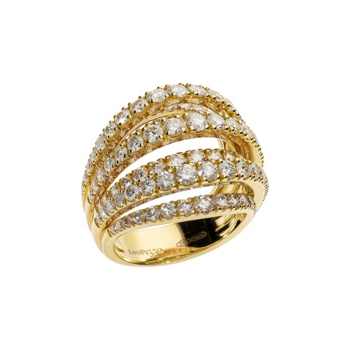 18K Diamond 7 Row Ring