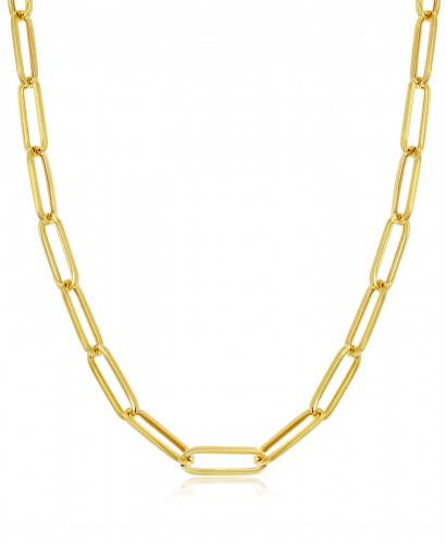 14K  Paperclip Necklace