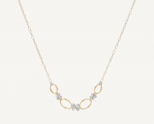 18k Diamond Floral Necklace