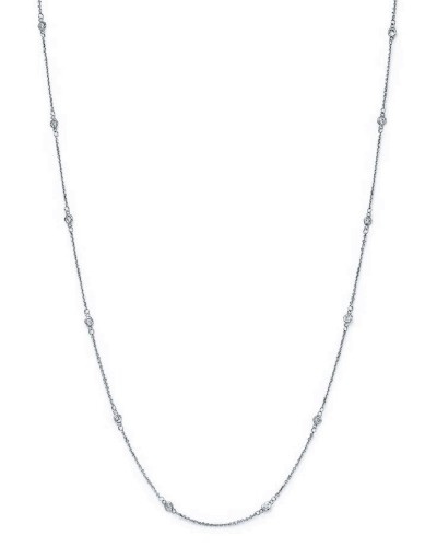 14k Diamond By The Yard Necklace