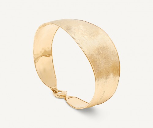 18k Wide Lunaria Bangle