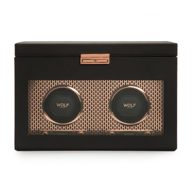 Axis Double Watch Winder with Storage