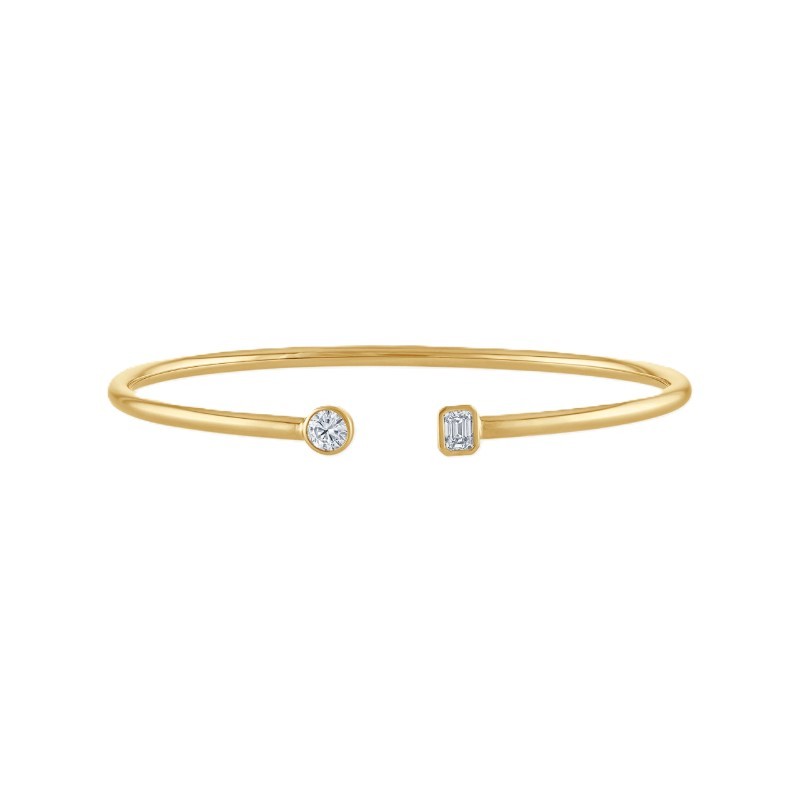 14K Yellow Gold Open Bangle