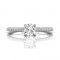 FlyerFit® 14K White Gold Micropave Engagement Ring