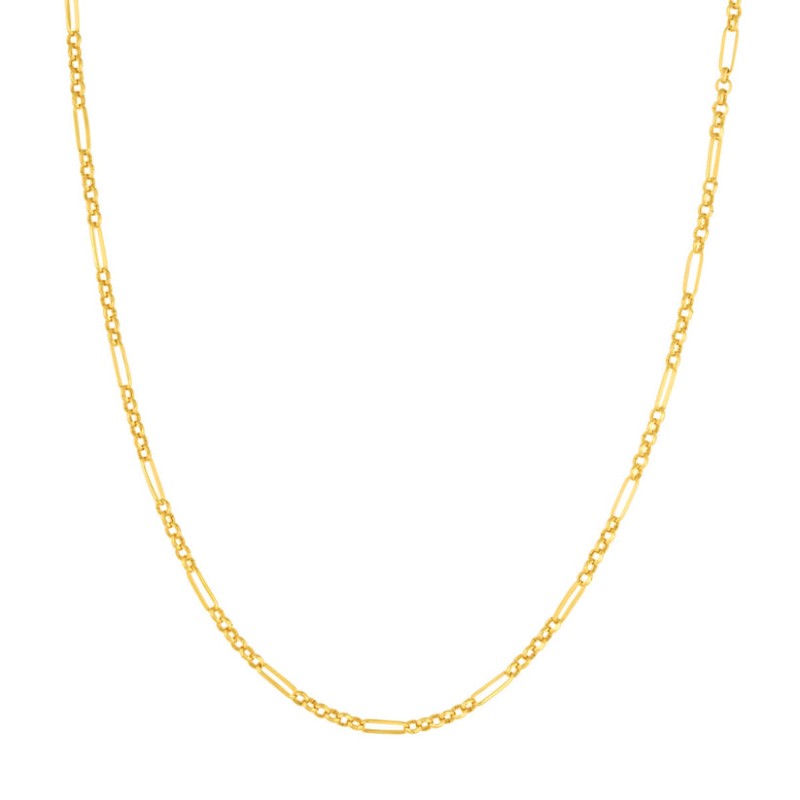 14k Rolo Figaro Necklace