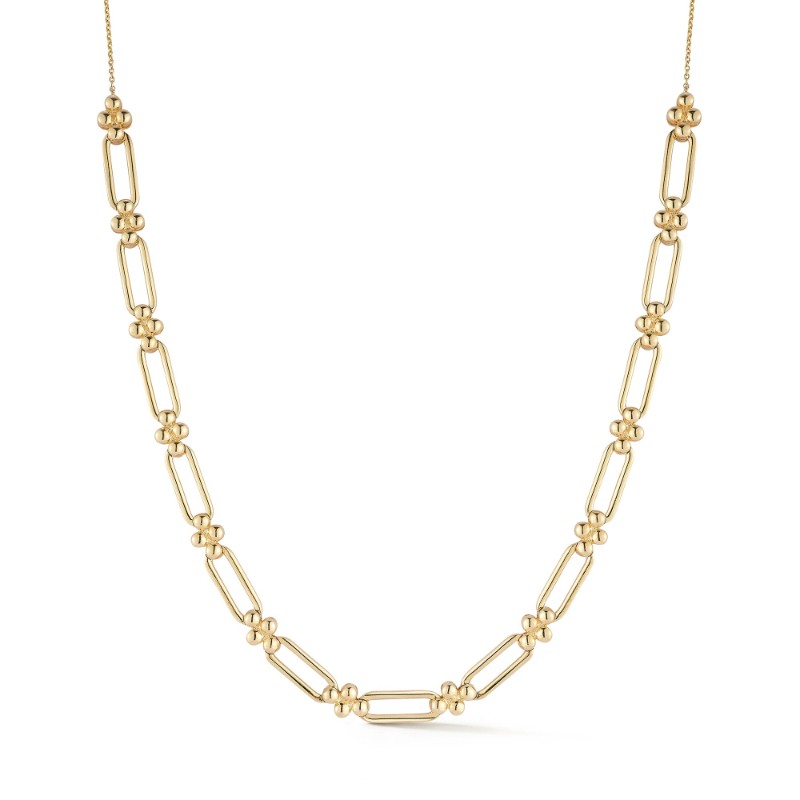 14K Yellow Gold Poppy Rae Link Station Necklace