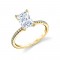 Radiant Cut Classic Engagement Ring - Adorlee