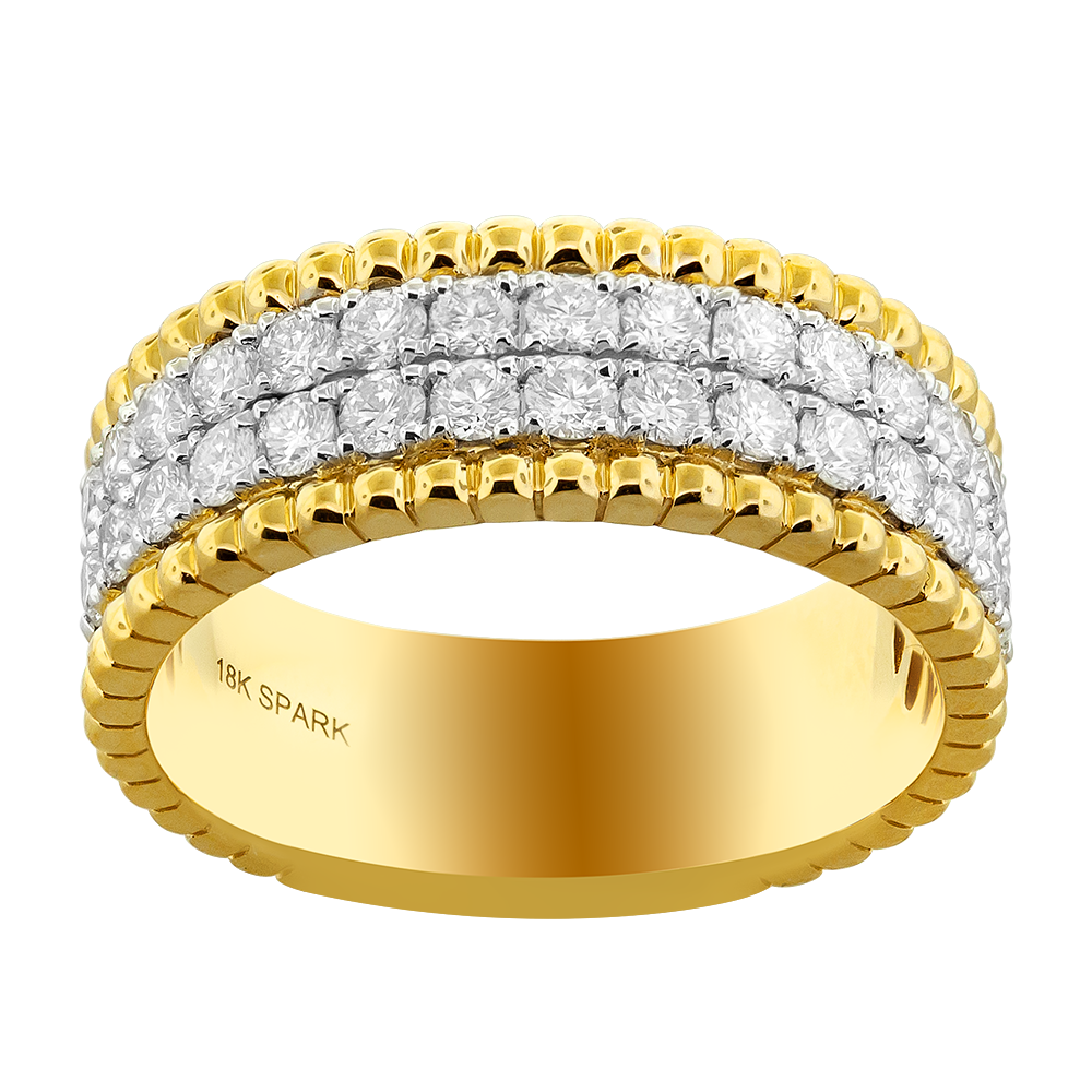 18K Yellow Gold Diamond Ring