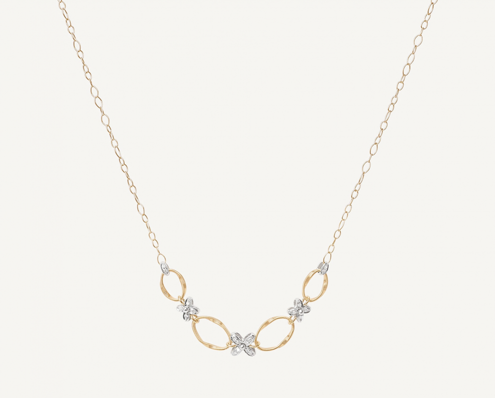 18k Diamond Floral Necklace