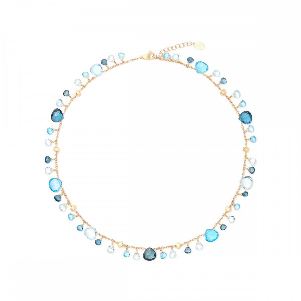 18k Blue Topaz Paradise Neckalce