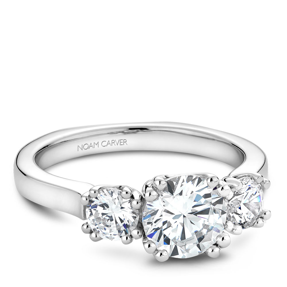 Noam Carver Semi Mount Engagement Ring - B001-07WS-100A